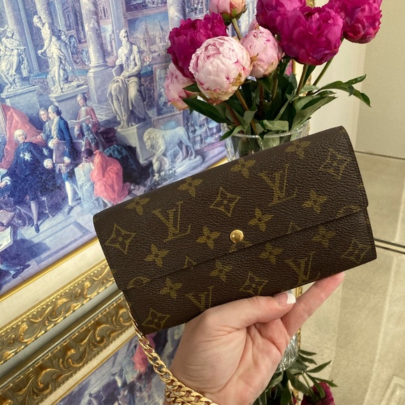 Louis Vuitton Chained Wallet on Chain Purse Monogram Wallet Porte Tresor - Picture 2 of 10